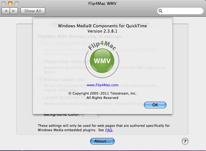 Flip4Mac WMV Player 2.3 : Main window