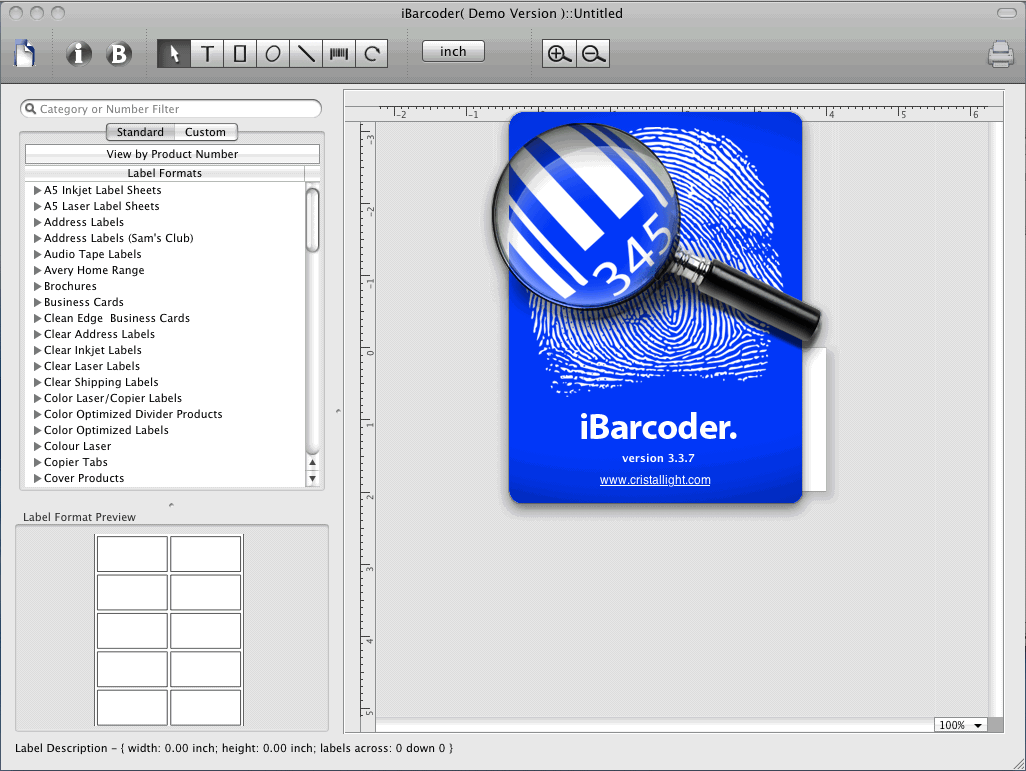 iBarcoder 3.3 : Main Window