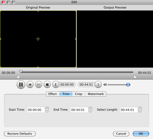 Tipard DVD to iPad 2 Converter for Mac 3.6 : Editor