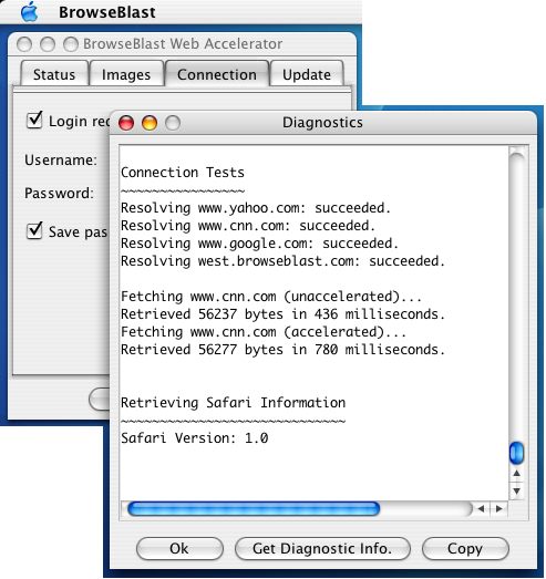 BrowseBlast Web Accelerator 3.1 : Main window