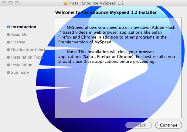 MySpeed 1.2 : Main window