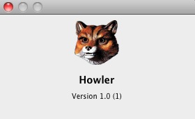 Howler 1.0 : About window