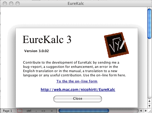 EureKalc 3.0 : Main Window