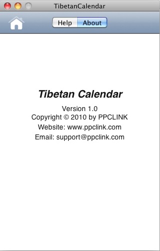 Tibetan Calendar 1.0 : About