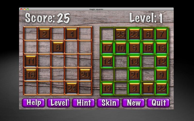 magic squares 1.0 : Magic Squares screenshot