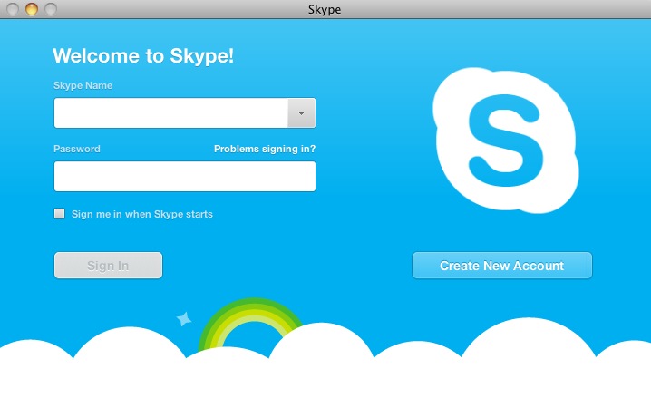 Skype 5.1 : Main window