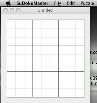 Sudoku Master 1.0 : Main window