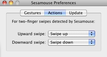 Sesamouse 1.2 : Actions