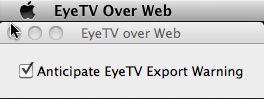 EyeTV 0.2 : Main window