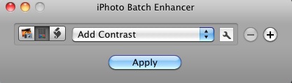 iPhoto Batch Enhancer 3.1 : Main window