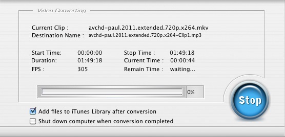 MacX iPad Video Converter 3.1 : Converter