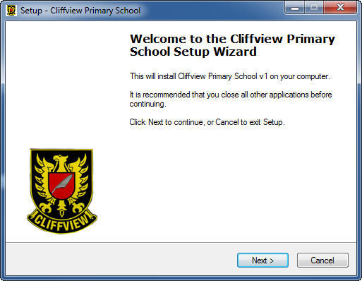 Cliffview Primary School 1.0 : Main window