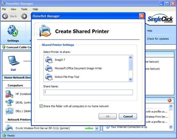 Dell Network Assistant 3.0 : Create a shared printer!