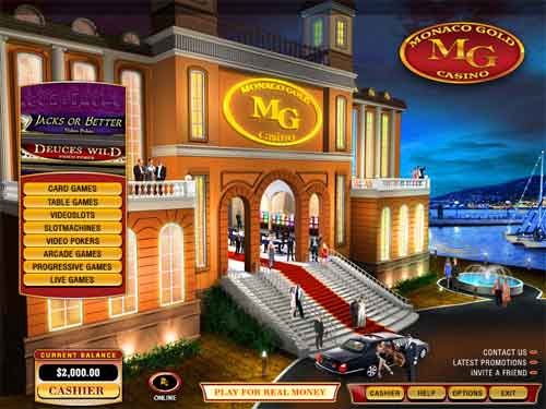 Monaco Gold Casino 7.0 : Main Window