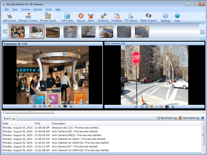 Security Monitor Pro 4.4 : Main window