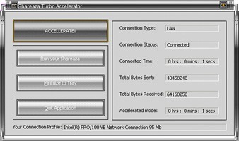 Shareaza Turbo Accelerator 2.6 : Main Window