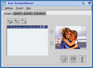 Ace Screensaver : Main Window