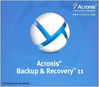 Acronis Backup & Recovery 11.0 : Welcome screen