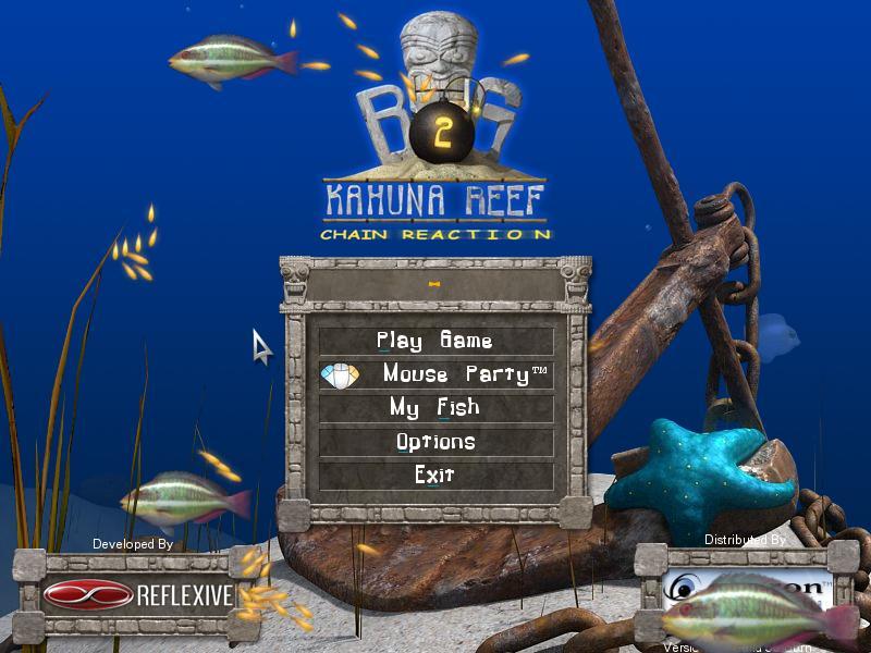 Big Kahuna Reef 2 - Chain Reaction 1.0 : Welcome Screen