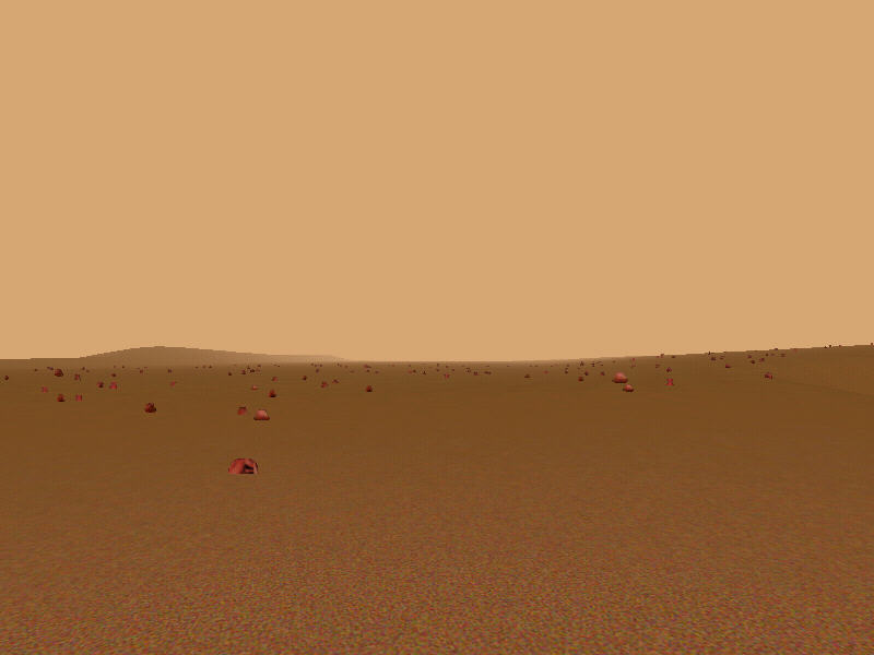 Brain Block's 3D Mars Spirit Rover Simulator 1.1 : Main window