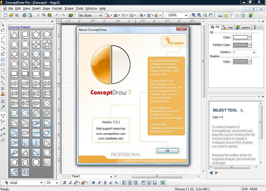 ConceptDraw Professional 7.3 : About