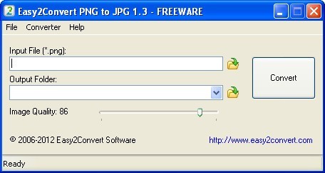 Easy2Convert PNG to JPG 1.3 : General view