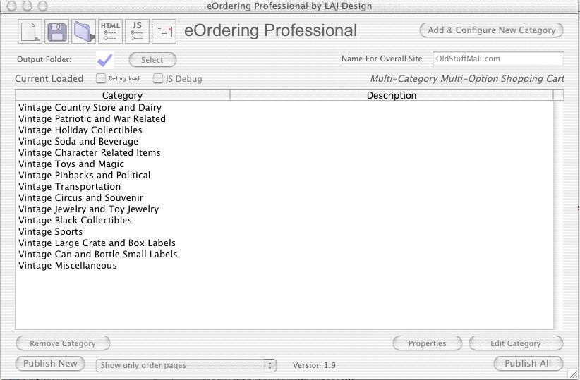 eOrdering Professional 4.1 : Main Window