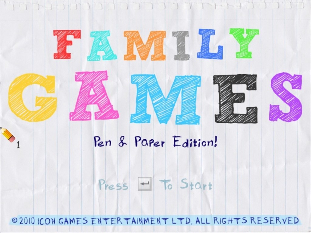 Family Games 1.0 : Introduction