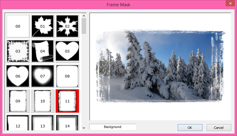 FastStone Image Viewer 5.7 : Frame Mask