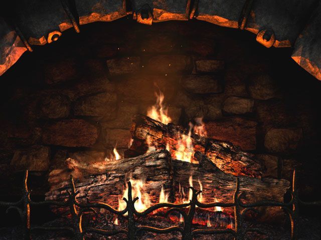 Fireplace 3D Screensaver : screenshot
