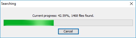 Glary Undelete 5.0 : Searching HDD