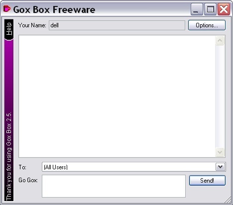 Gox Box 2.5 : Chat Window