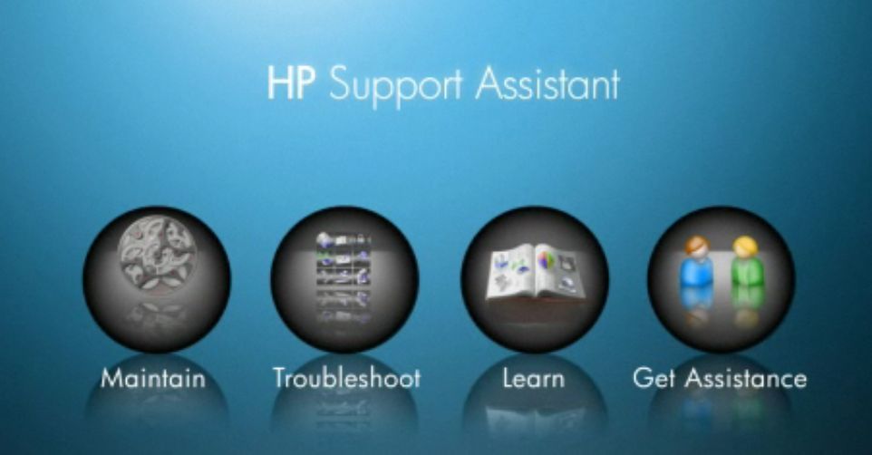 HP Support Assistant 4.4 : Main window