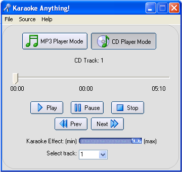 Karaoke Anything! 1.0 : CD Mode