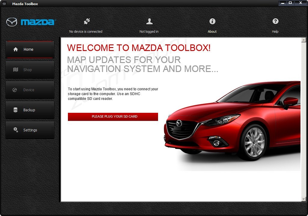 Mazda Toolbox 3.1 : Main Interface