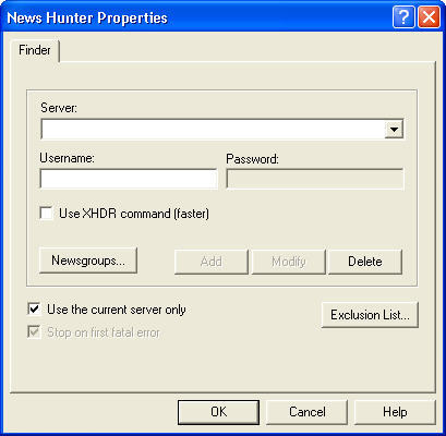 News Hunter 4.0 : Main window