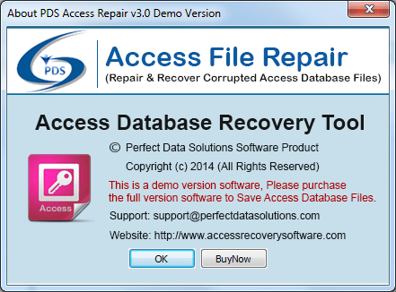 PDS Access Recovery DEMO 3.0 : Main window