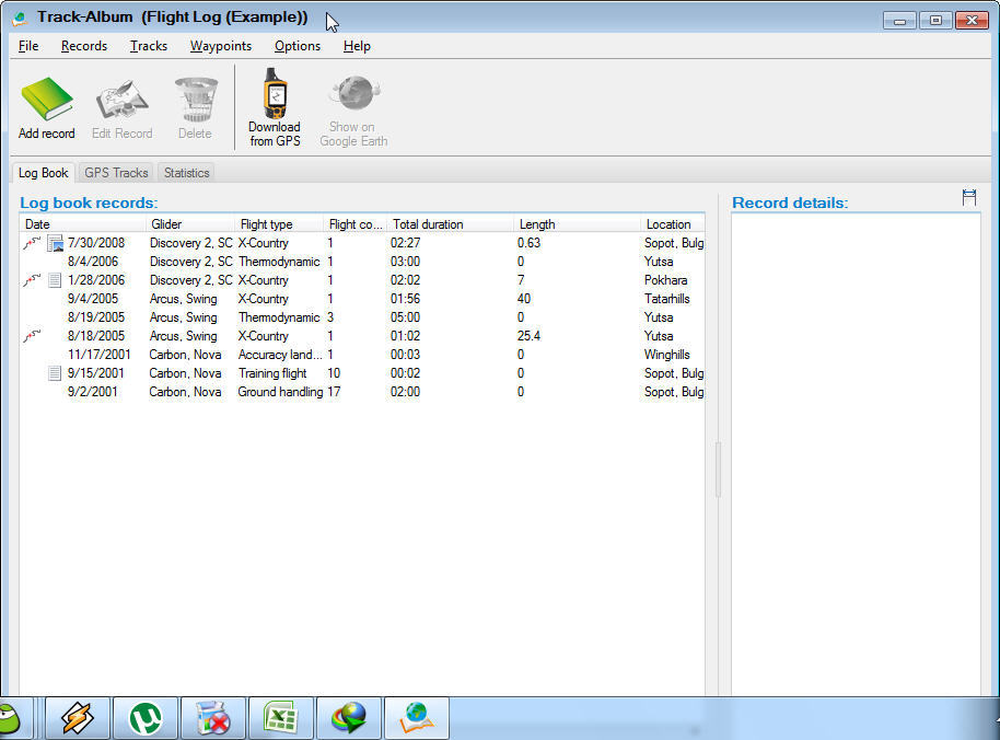Track-Album 1.2 : Main window