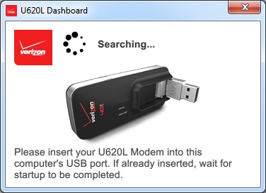 Verizon U620L Dashboard 1.0 : Searching Device