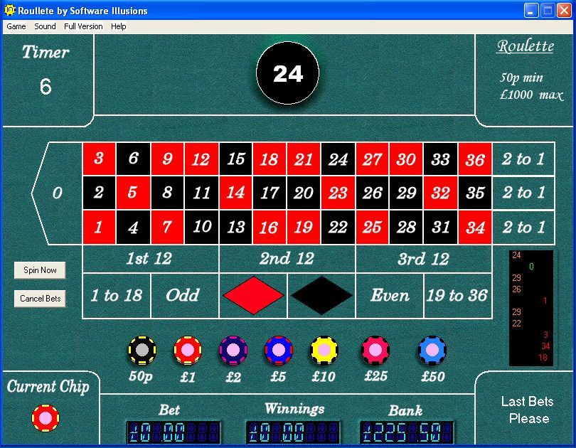 Roulette simulator