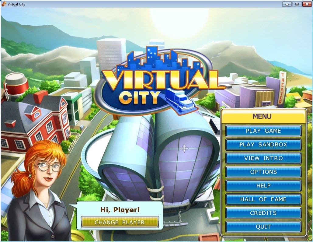 Virtual City : The "Start" Screen