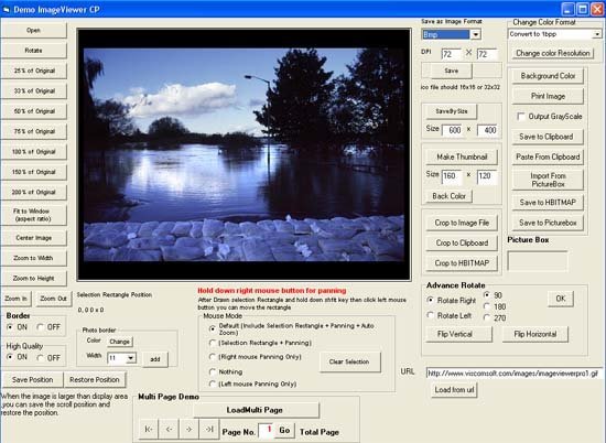 VISCOM Image Viewer CP SDK ActiveX 8.4 : Main Window