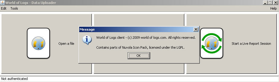 World of Logs Client 4.2 : Main View