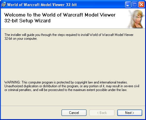 World of Warcraft Model Viewer 0.7 : General View