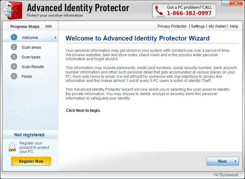 Advanced Identity Protector 1.0 : Main Interface