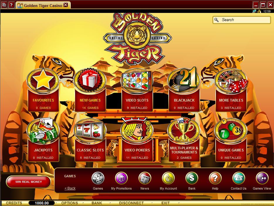 Golden Tiger Casino 19.0 : Games