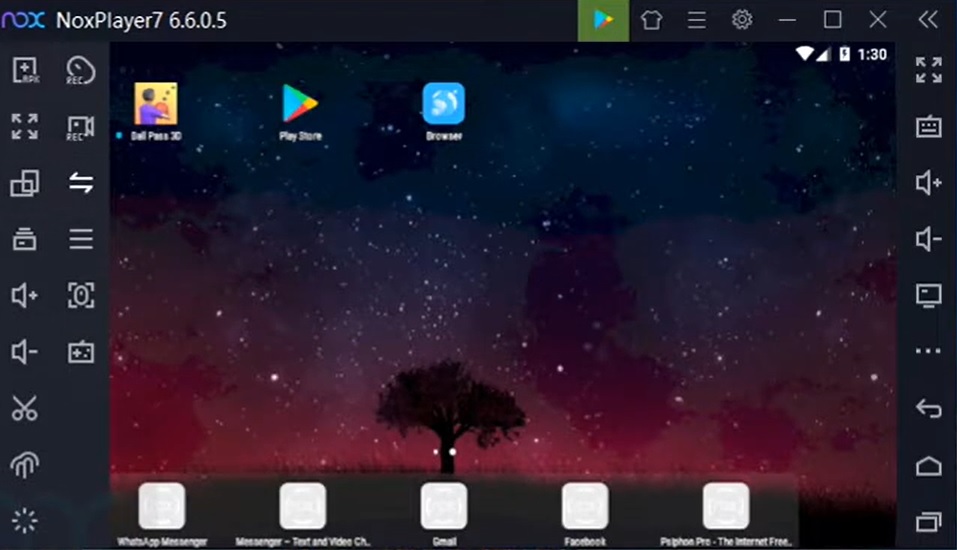 Nox App Player 6.6 : Main window