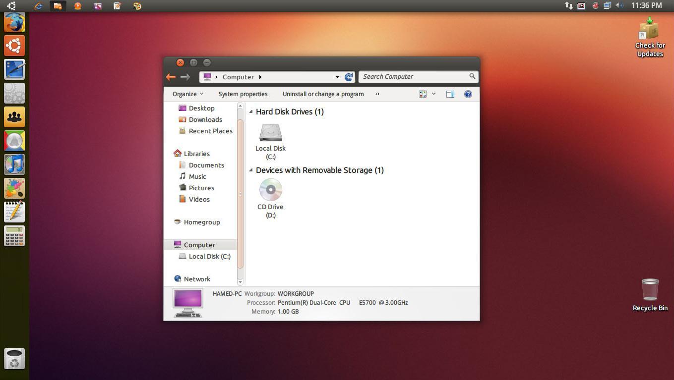 Ubuntu Skin Pack : Screen Window
