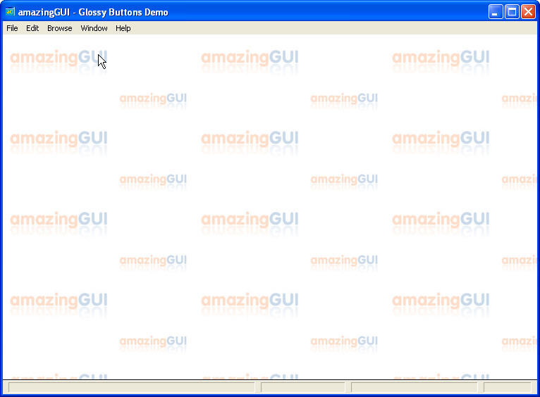 amazingGUI Glossy Demo 1.2 : Main window
