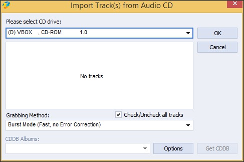 AVS Audio Converter 8.4 : Audio CD Tracks Importer